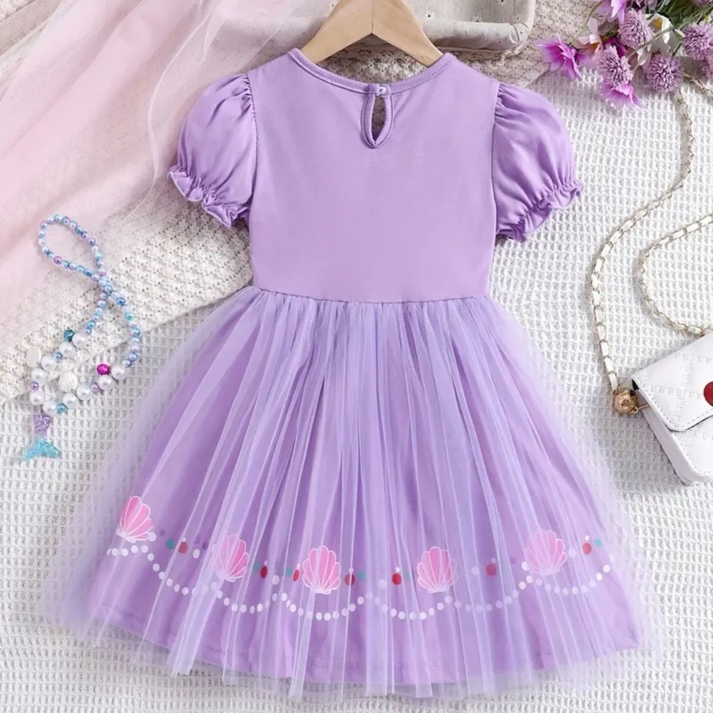 Purple Dress with Shell Design - Picture 2 of 2